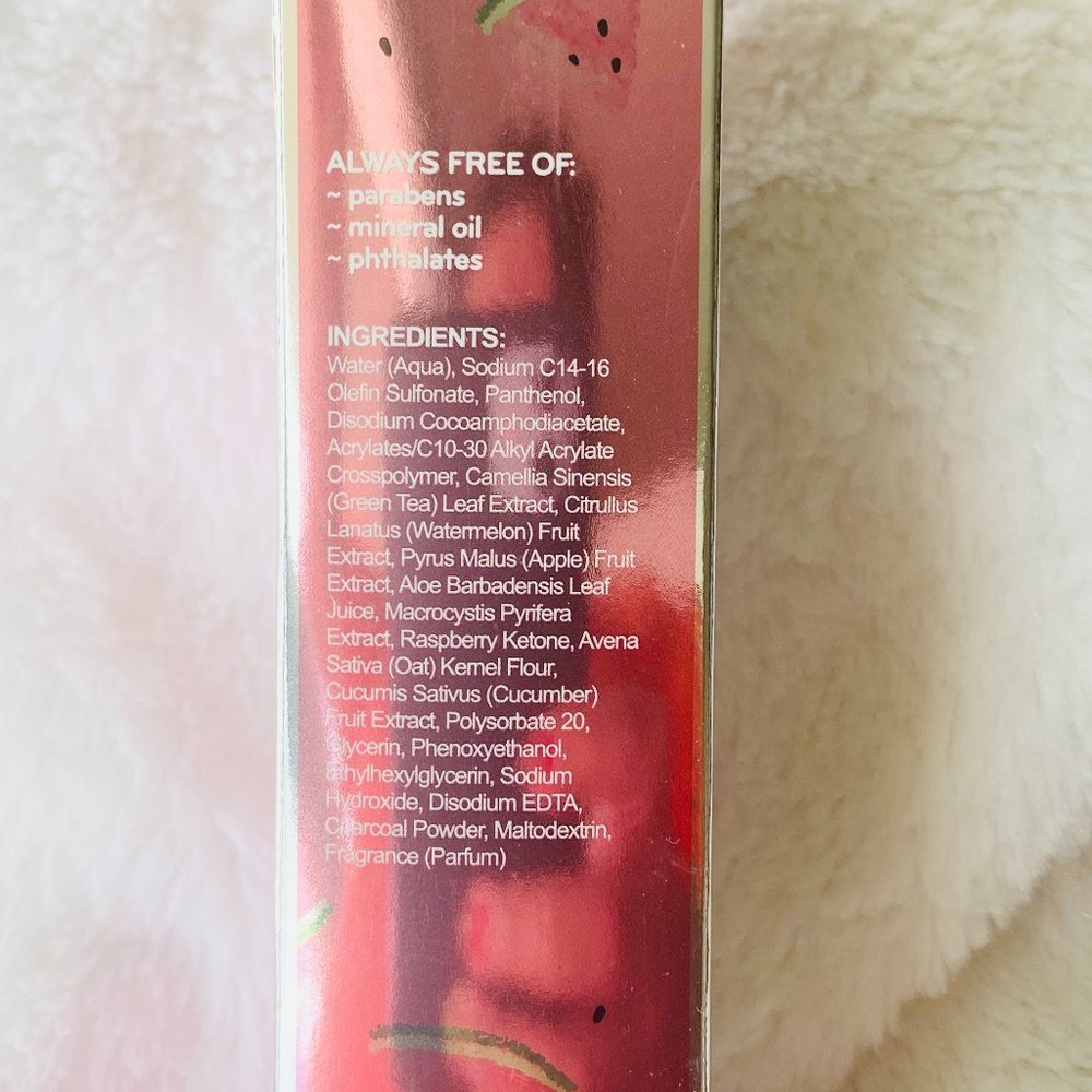 WATERMELON + CHARCOAL PURIFYING CLEANSER 1 fl oz / 30 mL Full Size - Picture 3 of 4